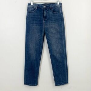 LIVERPOOL Hi Rise Straight Jeans Womens Size 6/28 In Dickenson